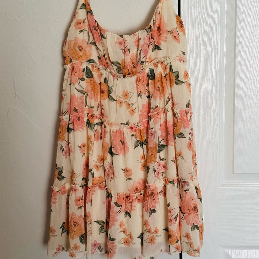 Use floral dress size xl